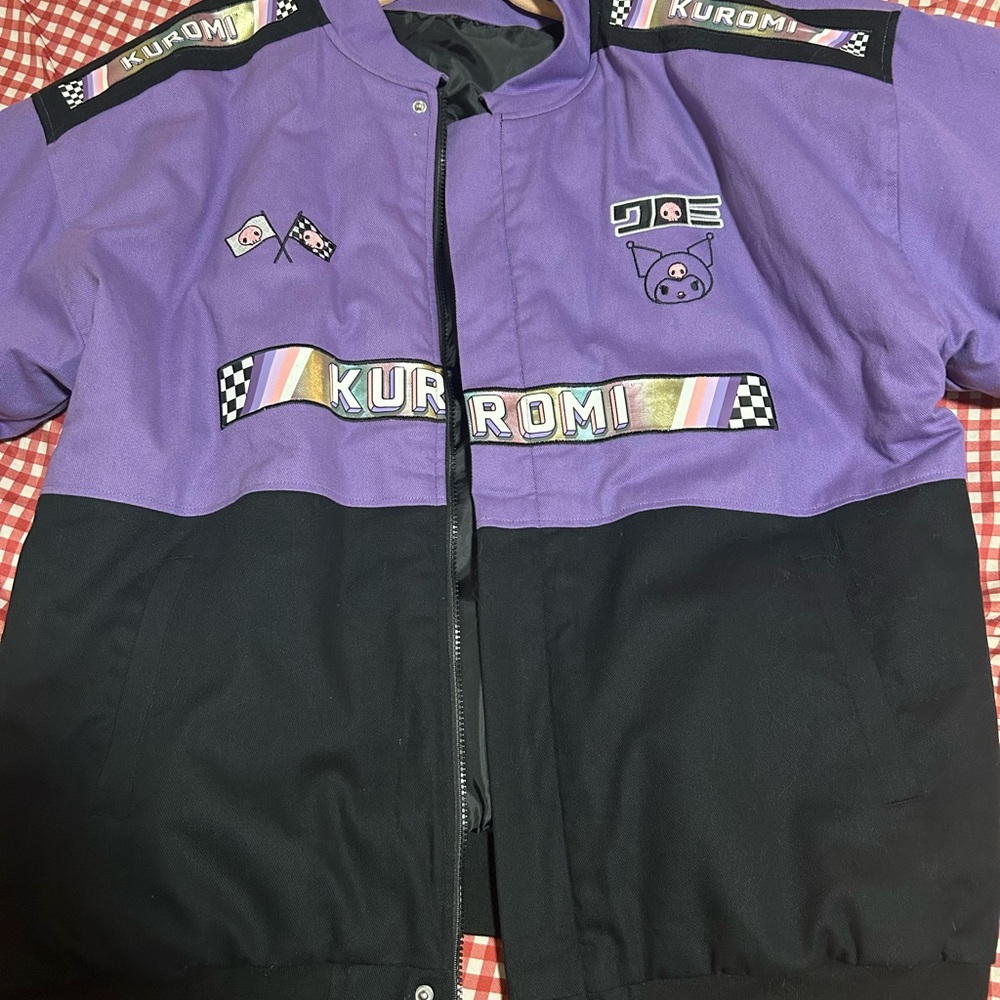 Sanrio Kuromi Box Lunch Purple and Black Racing Jacket